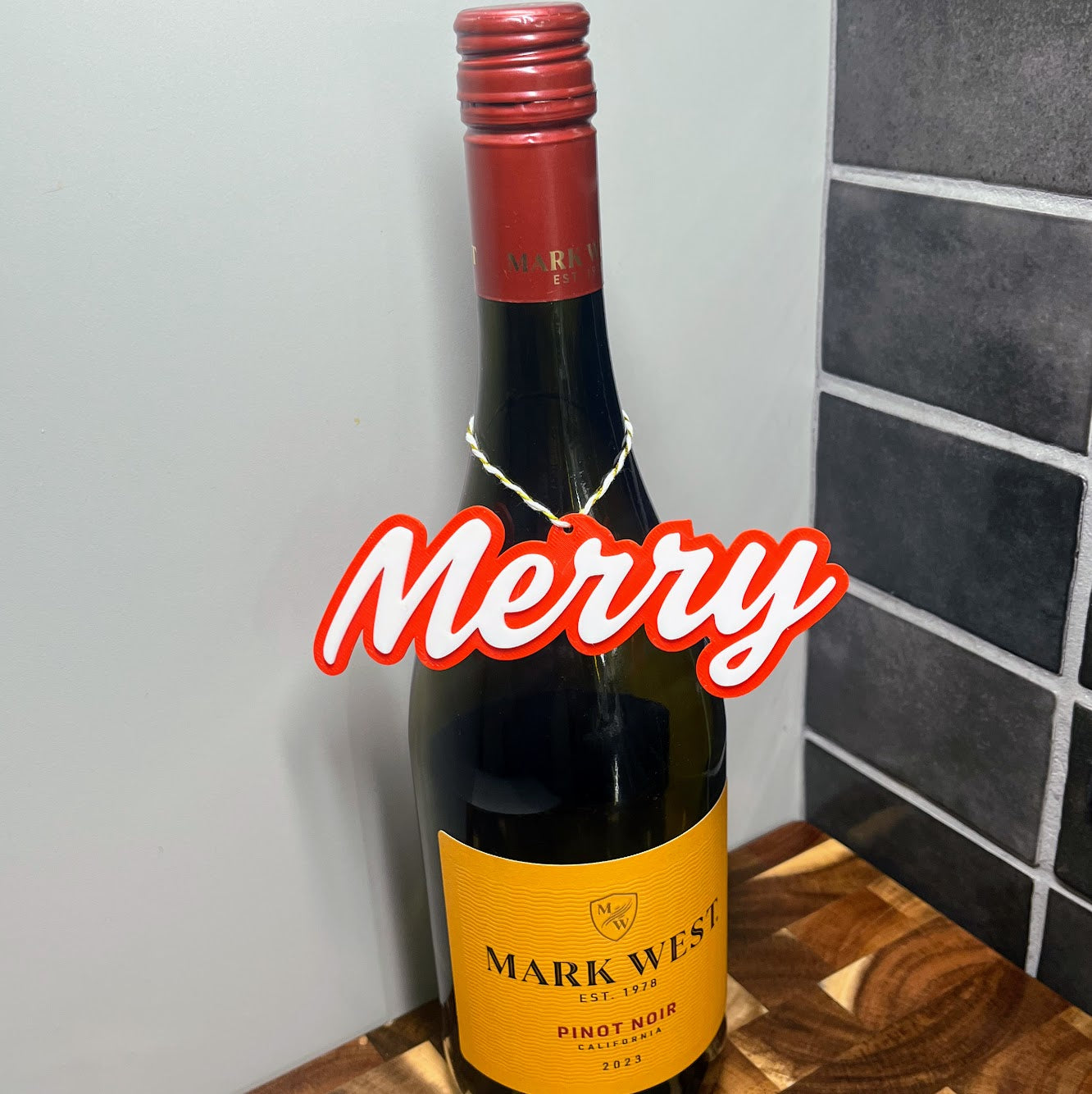 "Merry" Bottle Accent Tag (5 pack)